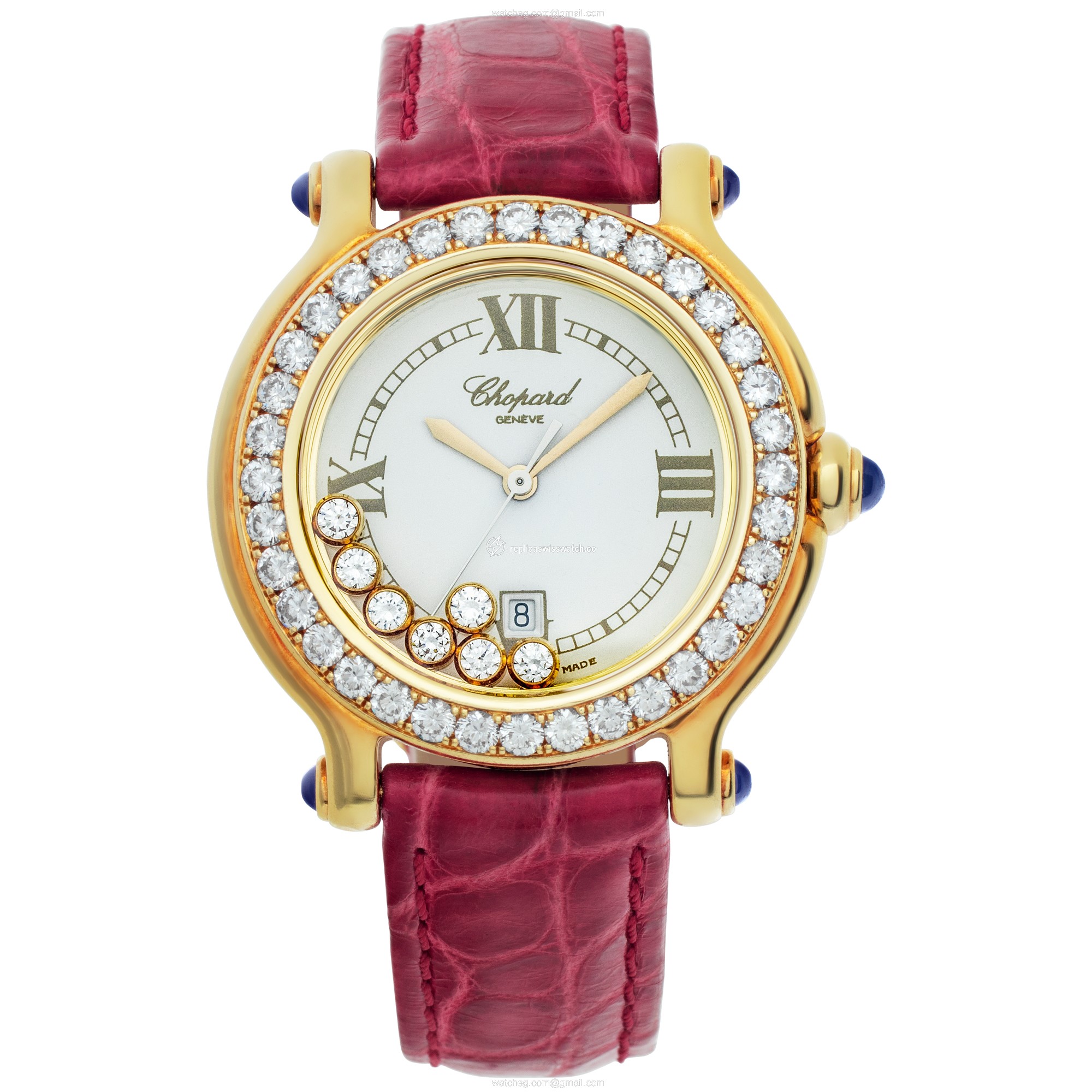 Chopard 27/6144-23/11 Happy Sport Quartz Female 18k yellow gold Watches Chopard 27/6144-23/11 Happy Sport Quartz Female 18k yellow gold Watches