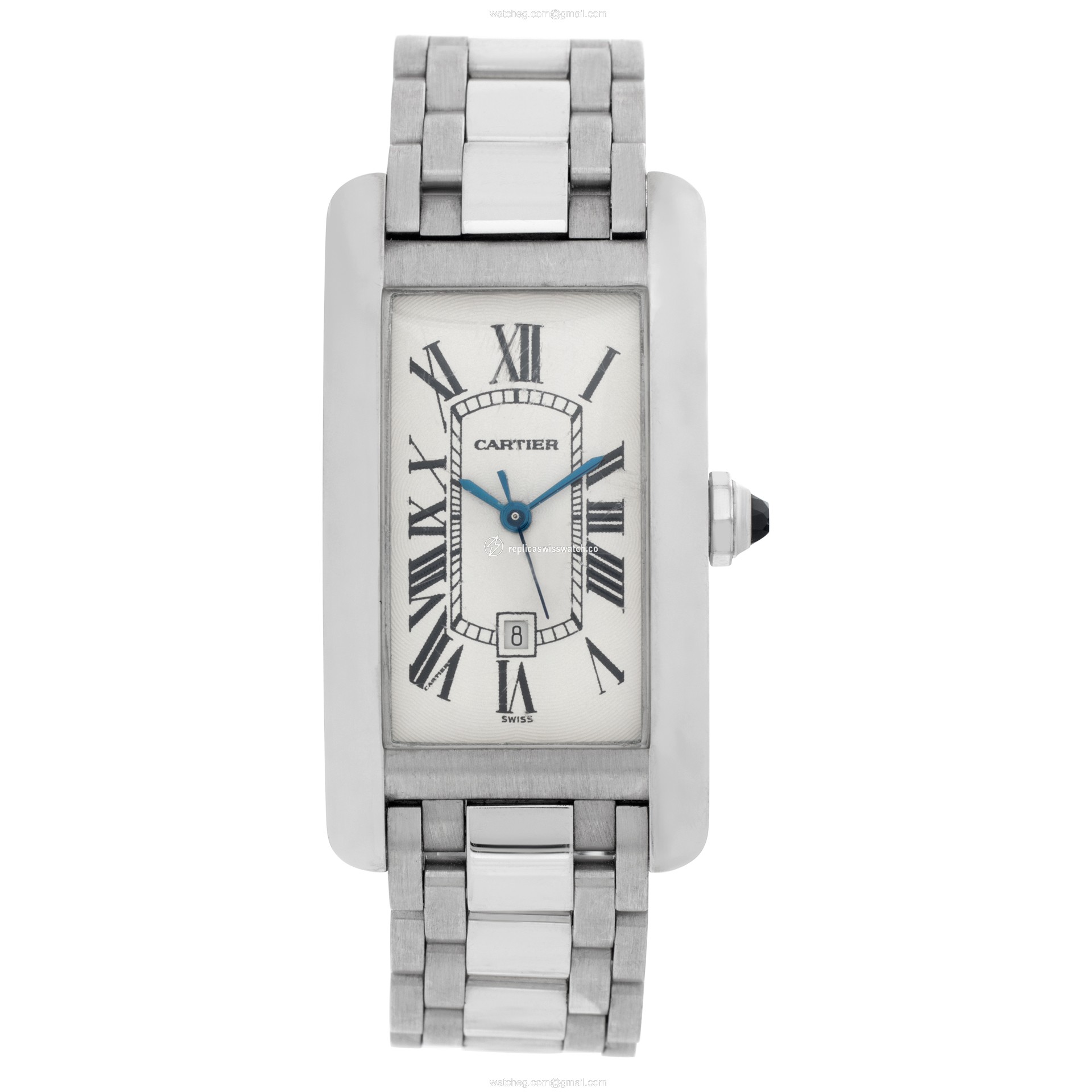 Cartier W26036L1 Tank Americaine Automatic Unisex 18k White Gold Watches Cartier W26036L1 Tank Americaine Automatic Unisex 18k White Gold Watches