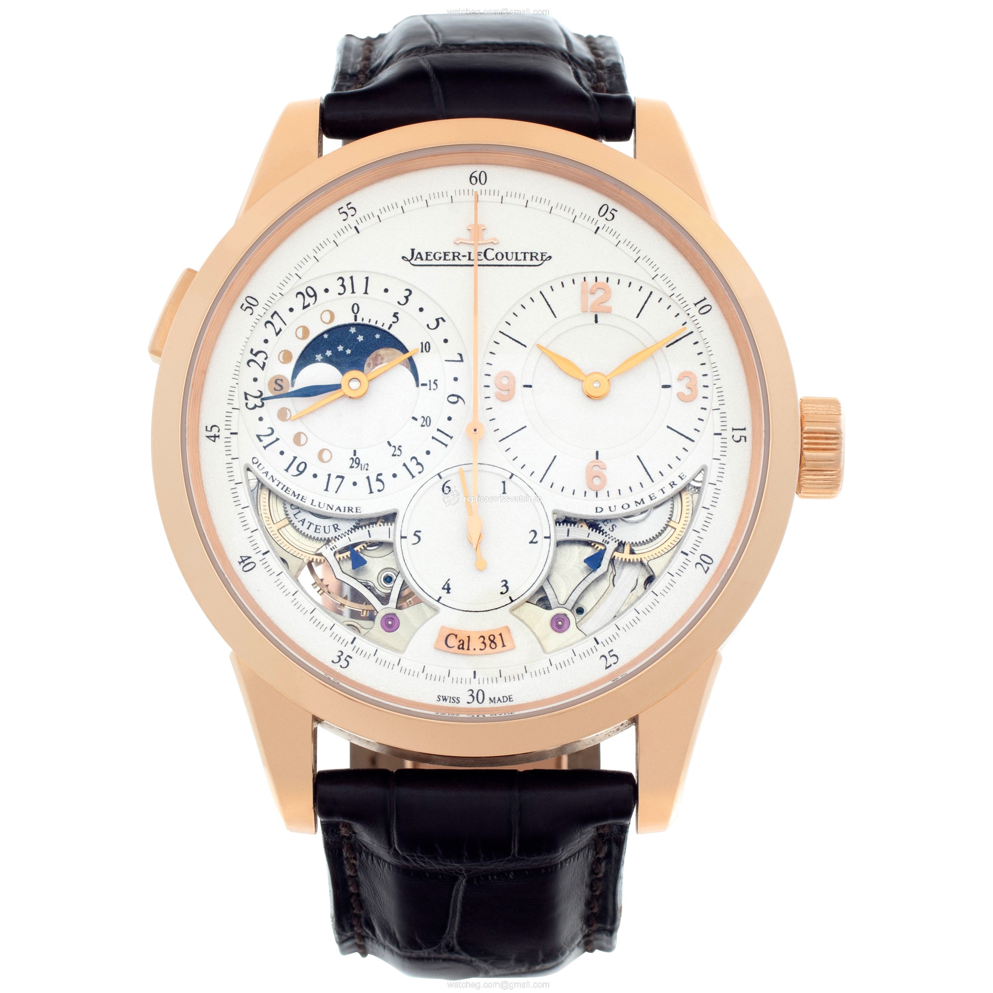 Jaeger LeCoultre 6042422 Quantieme Manual Male 18k rose gold Watches Jaeger LeCoultre 6042422 Quantieme Manual Male 18k rose gold Watches