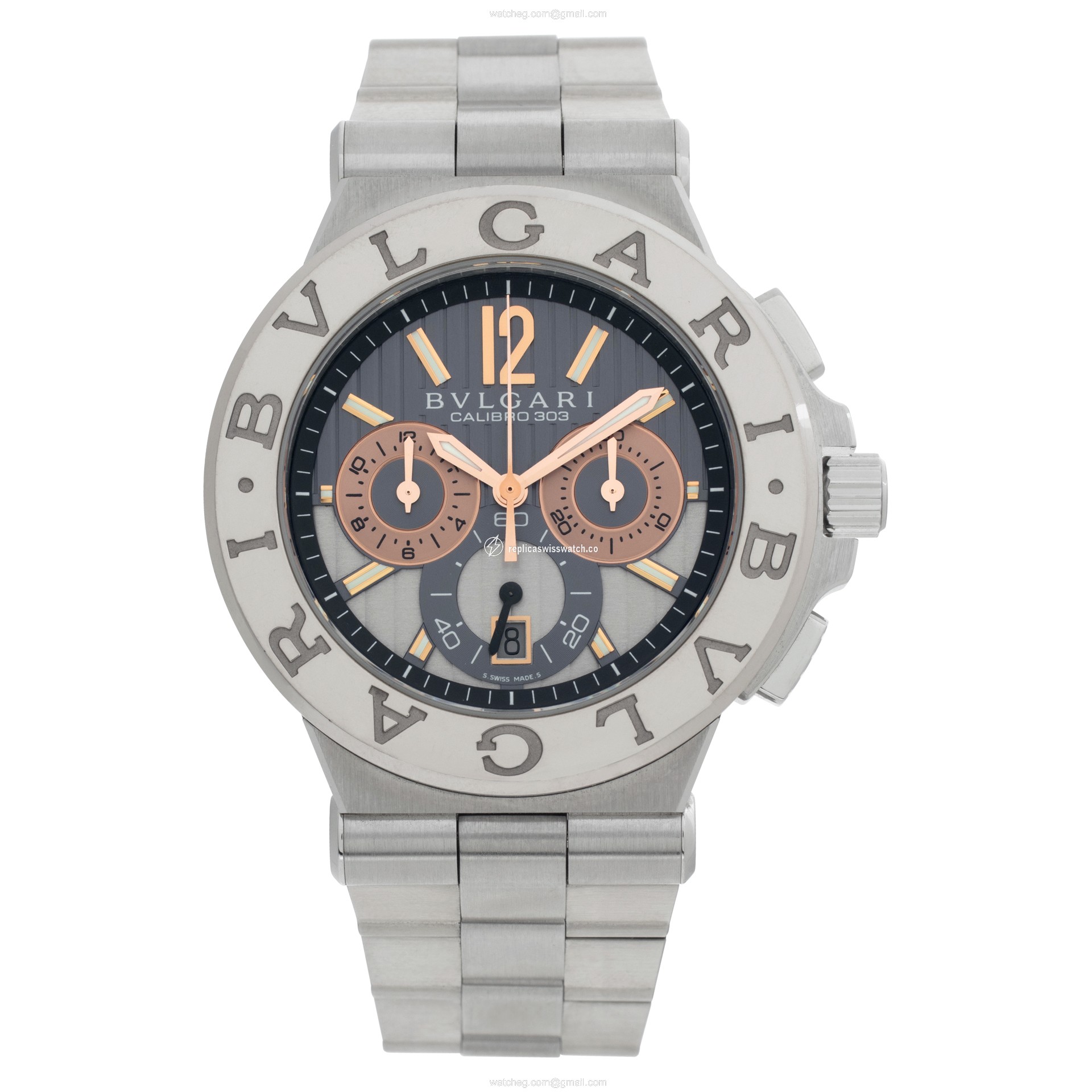 Bvlgari DG 42 SWG CH Diagono Automatic Male Stainless Steel Watches Bvlgari DG 42 SWG CH Diagono Automatic Male Stainless Steel Watches