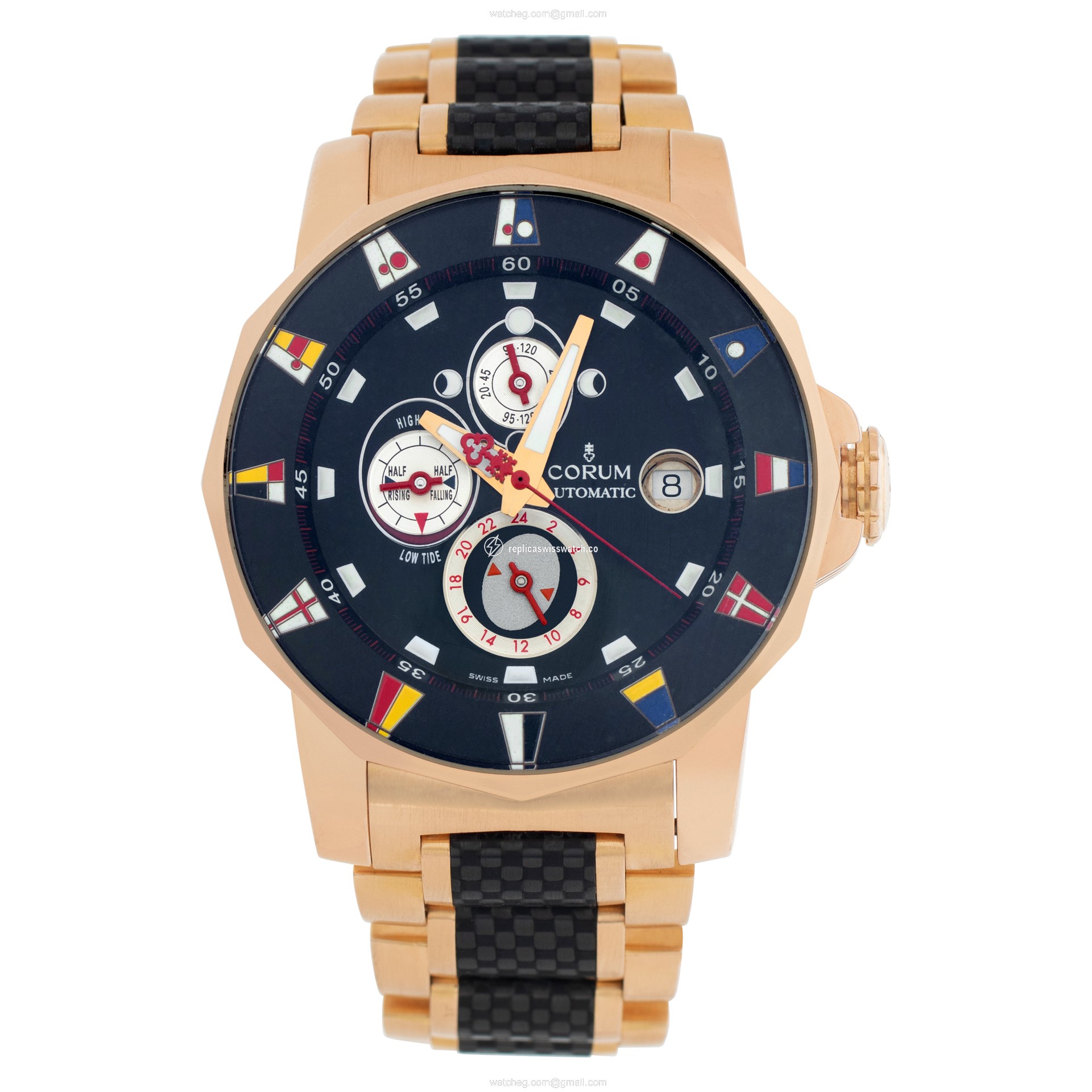 Corum 60223.01578 Admirals Cup Automatic Male 18K Rose gold & Carbon Watches Corum 60223.01578 Admirals Cup Automatic Male 18K Rose gold & Carbon Watches