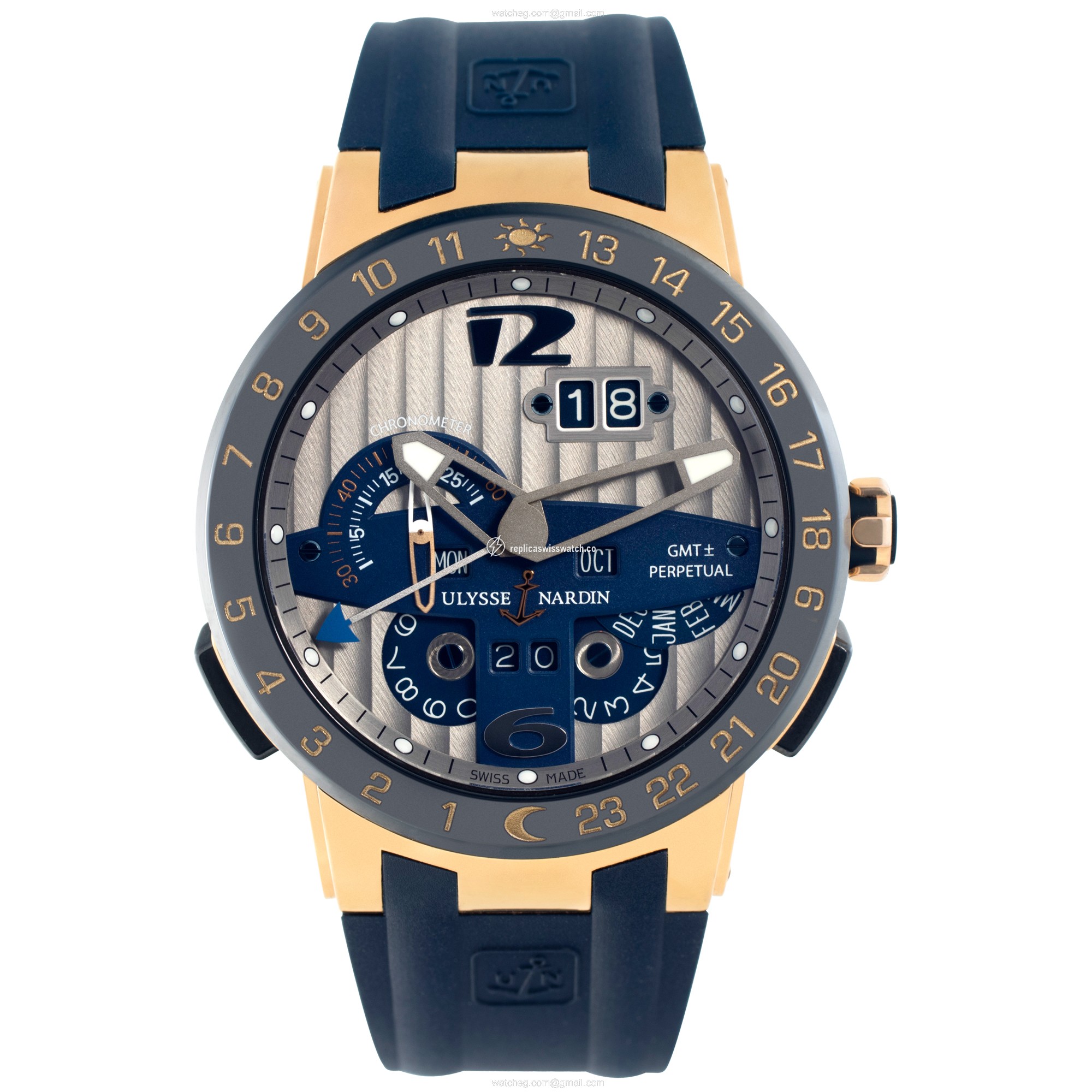 Ulysse Nardin 326-00 El Toro GMT Perpetual Automatic Male 18k yellow gold Watches Ulysse Nardin 326-00 El Toro GMT Perpetual Automatic Male 18k yellow gold Watches