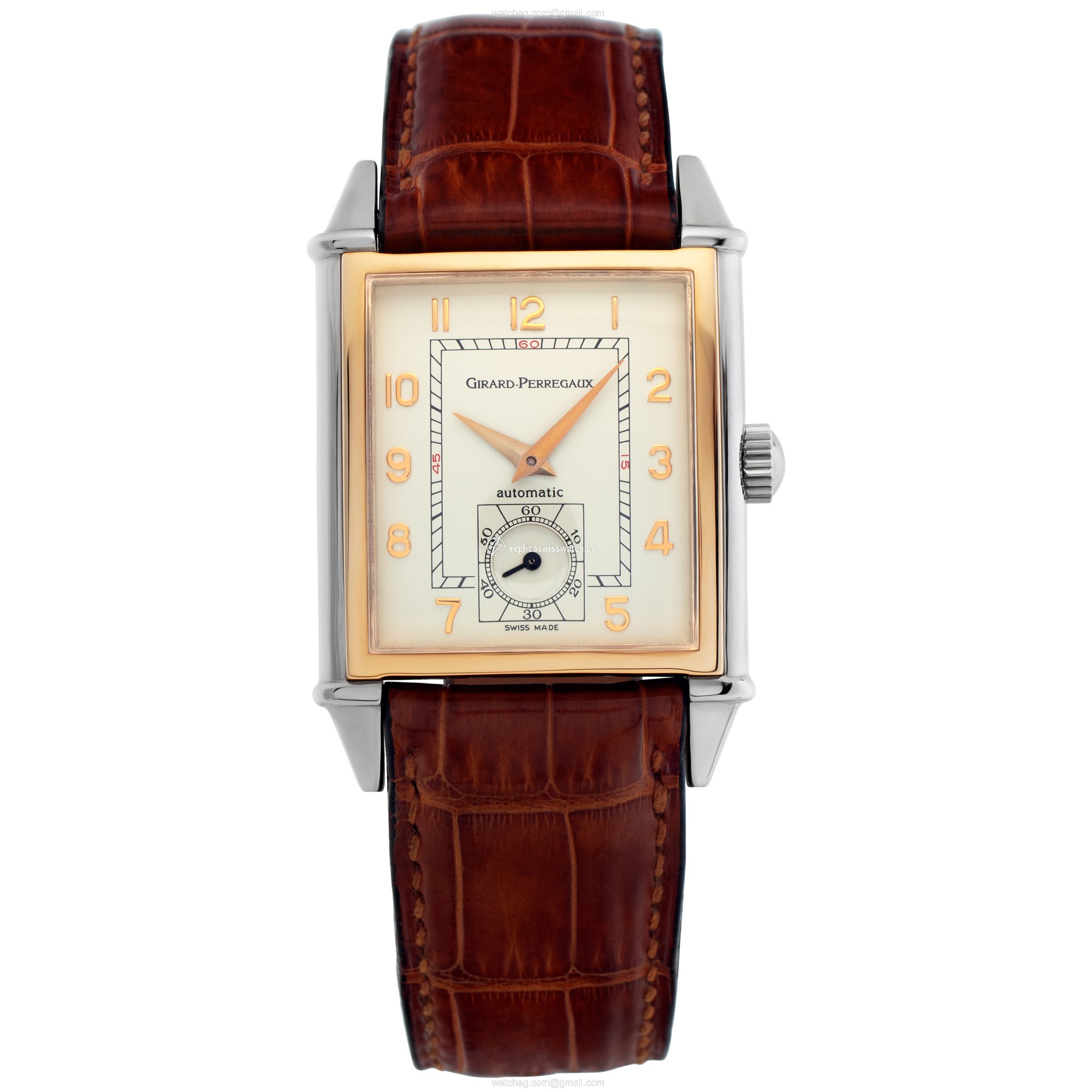 Girard Perregaux 2594 Vintage 1945 Automatic Male stainless steel & rose gold Watches Girard Perregaux 2594 Vintage 1945 Automatic Male stainless steel & rose gold Watches