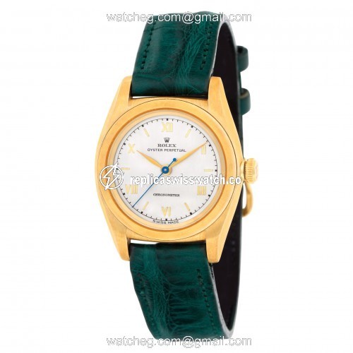 Rolex 3131 Bubble Back Automatic Male 14k yellow gold Replica