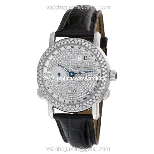 Ulysse Nardin 320-22 GMT-Master II Automatic Male 18k White Gold Replica