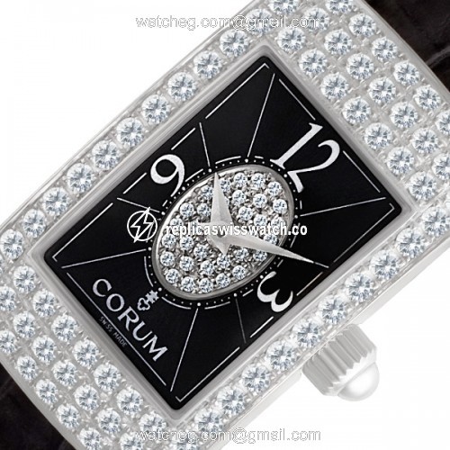 Corum 38.540.69 Moonlight Quartz Female 18k White Gold Replica