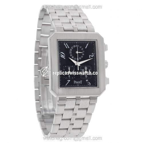 Piaget GOA24021 Protocol Quartz Male 18k White Gold Replica