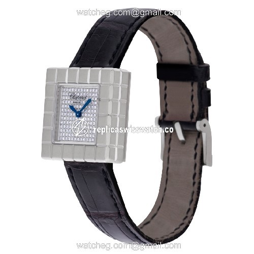 Chopard 127407-1003 Ice Cube Quartz Female 18k yellow gold Replica