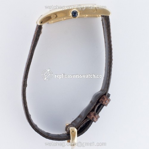 Cartier 811904 Tank American Quartz Unisex 18k yellow gold Replica