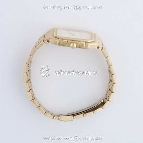 Audemars Piguet Rectangular Royal Oak Quartz Male 18k yellow gold Replica