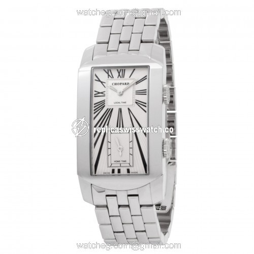 Chopard 162274-1001 Dual Time Automatic Male 18k White Gold Replica