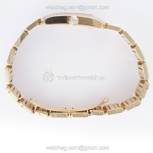 Cartier CRWE1001R8 Tank Francaise Quartz Unisex 18k yellow gold Replica