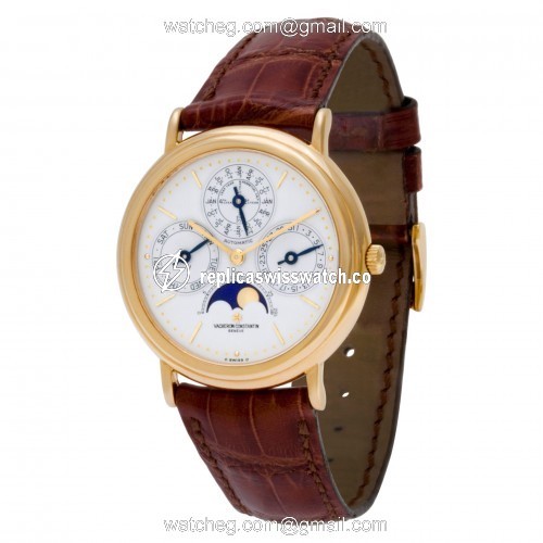 Vacheron Constantin 43031/3 Perpetual Calendar Automatic Male 18k yellow gold Replica