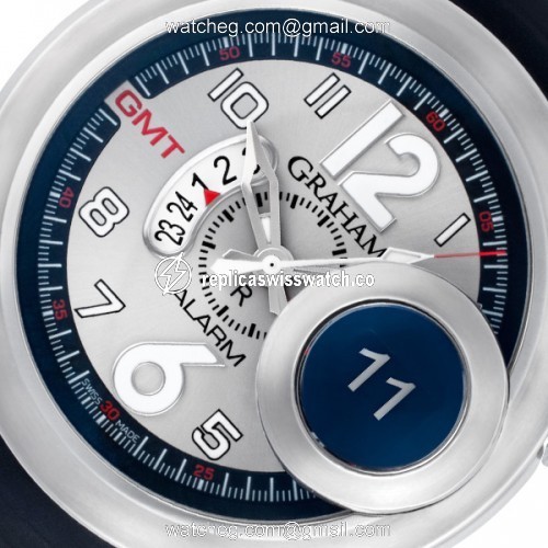 Graham 2SWASGMT.S01A Alarm GMT Automatic Male Stainless Steel Replica