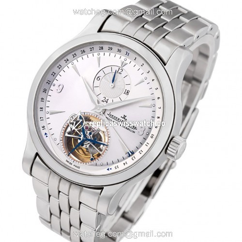Jaeger LeCoultre 146.8.34.S, 165.84.20 Tourbillon Automatic Male Stainless Steel Replica