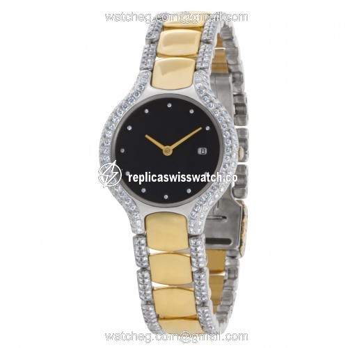 Ebel 78 Beluga Quartz Female 18k Yellow Gold Replica