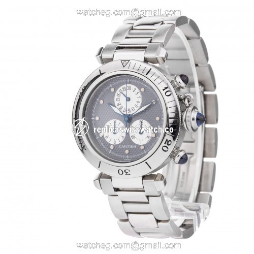 Cartier 1352 1 Pasha Quartz Unisex Stainless Steel Replica