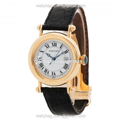 Cartier 14200 Diabolo Quartz Unisex 18k yellow gold Replica