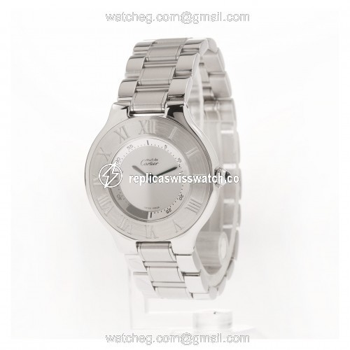 Cartier 1330 Must 21 Quartz Unisex Stainless Steel Replica