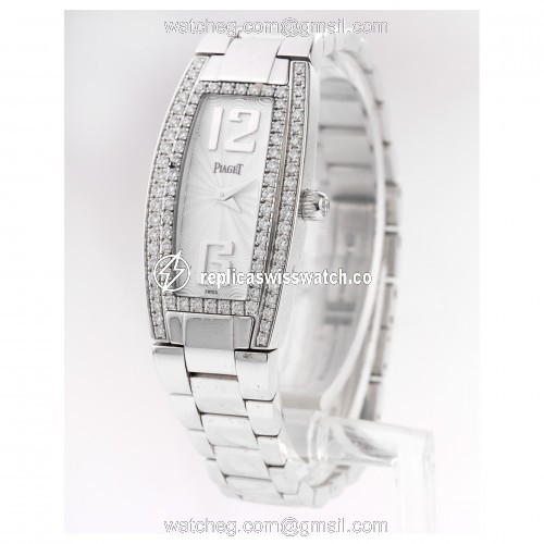 Piaget GOA29129 Limelight Quartz Female 18k White Gold Replica