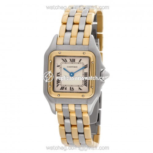 Cartier W25028B Panthere Quartz Female Stainless Steel Replica