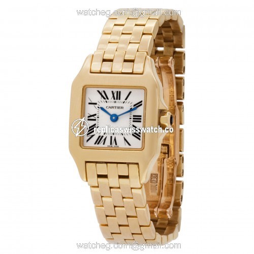 Cartier W25063X9 Demoiselle Quartz Female 18k yellow gold Replica