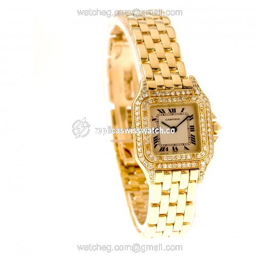 Cartier Cartier 2377 Panthere Quartz Female 18k yellow gold Replica