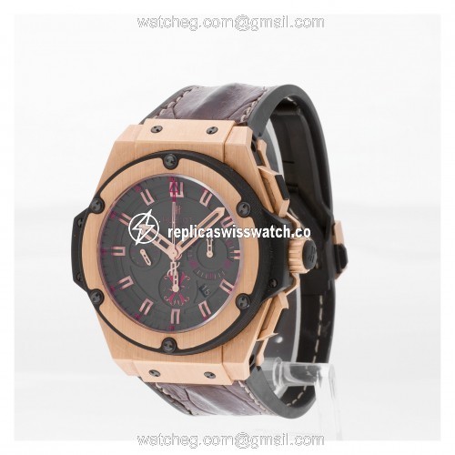 Hublot 703.OX.3113.HR.OPX2 King Power Arturo Fuente Automatic Male 18k rose gold Replica