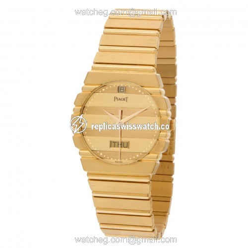 Piaget 15562c701 Polo Quartz Male 18k yellow gold Replica