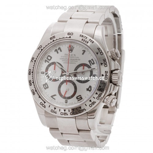 Rolex 116509 Daytona Automatic Male 18k White Gold Replica