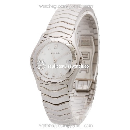 Ebel 9087F21 Classic Wave Quartz Female Stainless Steel Replica