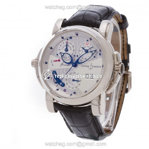 Ulysse Nardin 670-88 Sonata Cathedral Automatic Male 18k White Gold Replica
