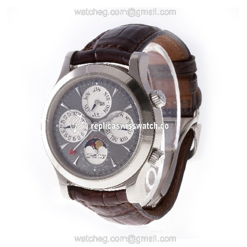 Jaeger LeCoultre 146.3.95/1 Master Control Automatic Male 18k White Gold Replica