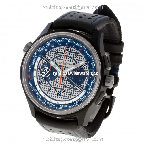 Jaeger LeCoultre 193.J.22 Worldtimer Automatic Male Titanium Replica