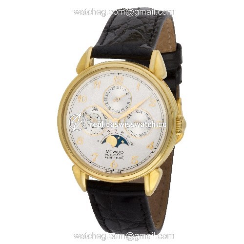 Movado 40.B3.881 Perpetual Calendar Automatic Male 18k yellow gold Replica