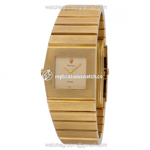 Rolex 9630 King Midas Manual Male 18k yellow gold Replica