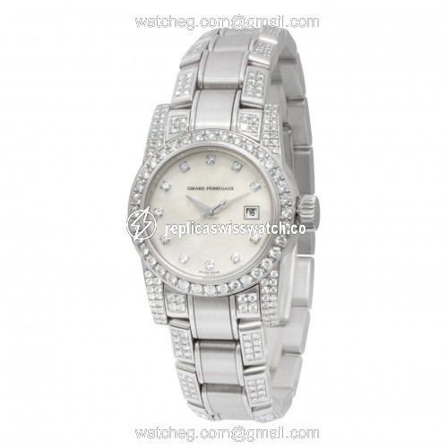 Girard Perregaux 8039 Classic Automatic Female 18k White Gold Replica