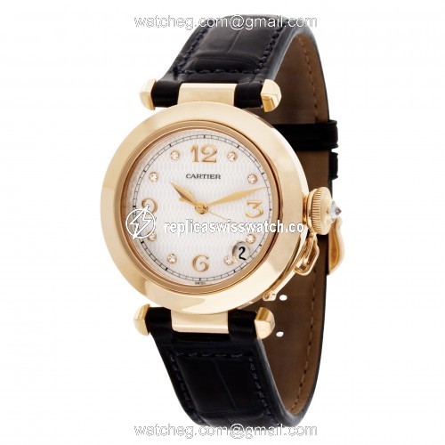 Cartier 1035 Pasha Automatic Female 18k yellow gold Replica