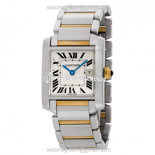 Cartier W51012Q4 Tank Francaise Quartz Female Stainless Steel Replica