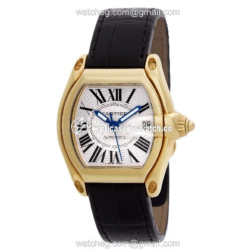 Cartier W62005V2 Roadster Automatic Male 18k yellow gold Replica