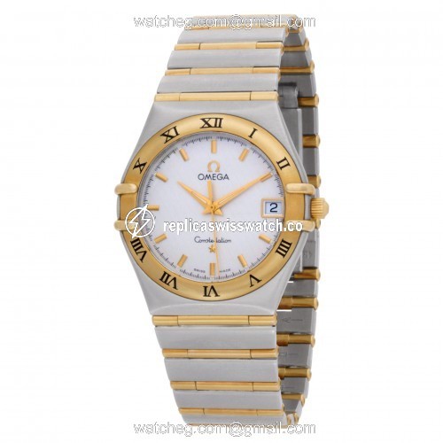 Omega 1212.30.00 Constellation Quartz Male 18k Yellow Gold Replica