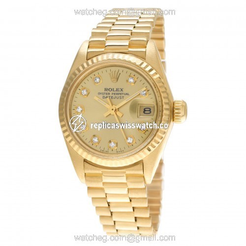 Rolex 6917 Datejust Automatic Female 18k yellow gold Replica