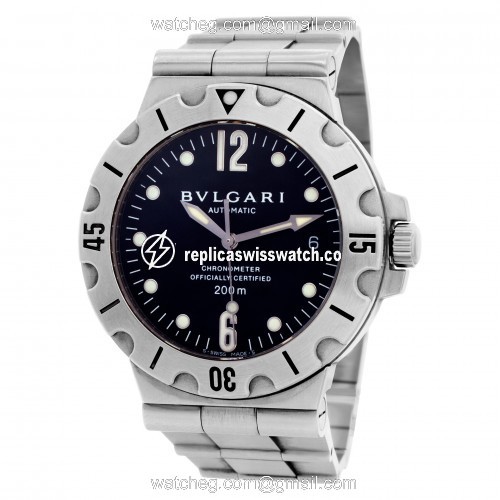 Bvlgari SD38 S Diagono Automatic Unisex Stainless Steel Replica