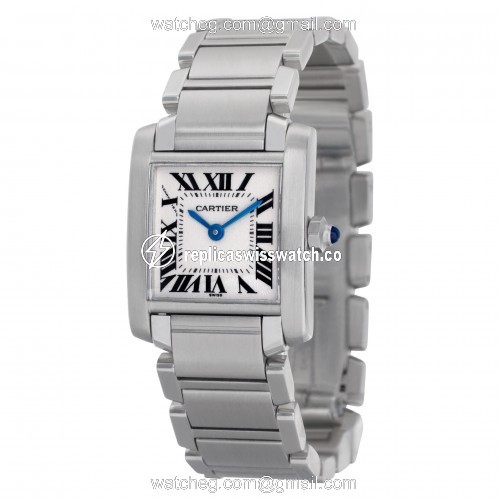 Cartier W51008Q3 Tank Francaise Quartz Female Stainless Steel Replica