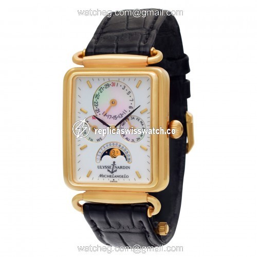 Ulysse Nardin 161-42 Michaelangelo Automatic Male 18k yellow gold Replica