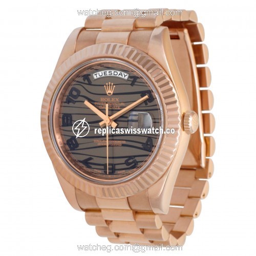 Rolex 218235 Day-Date II Automatic Male 18k rose gold Replica
