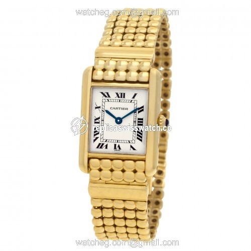 Cartier Cartier 1738 Tank Quartz Female 18k yellow gold Replica