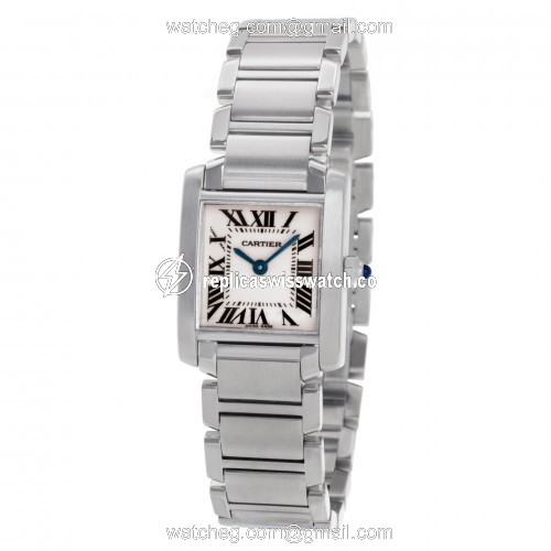 Cartier w51008q3 Tank Francaise Quartz Female Stainless Steel Replica