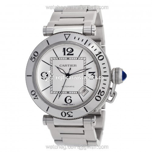 Cartier W31080M7 Pasha Automatic Male Stainless Steel Replica