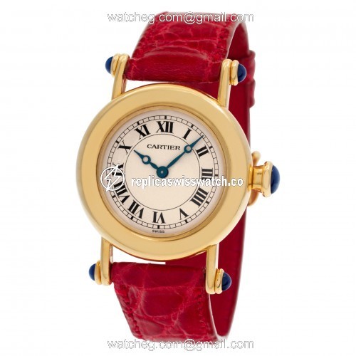 Cartier Cartier 93 Diablo Quartz Female 18k yellow gold Replica